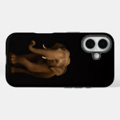 Schwarz 4 Luxe iPhone 16 Mate, Indischer Elefant Case-Mate iPhone Hülle (Rückseite (Horizontal))