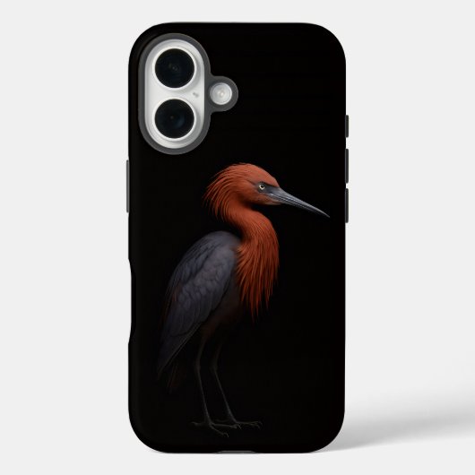 Schwarz 4 Luxe iPhone 16 Mate, Rötlicher Silberrei Case-Mate iPhone Hülle (Rückseite)