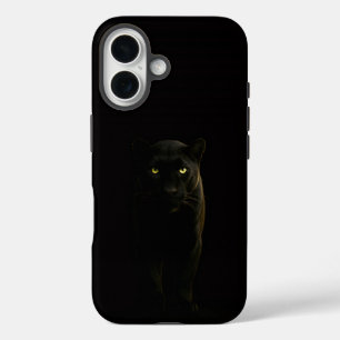 Schwarz 4 Luxe iPhone 16 Mate, Schwarzer Panther Hülle