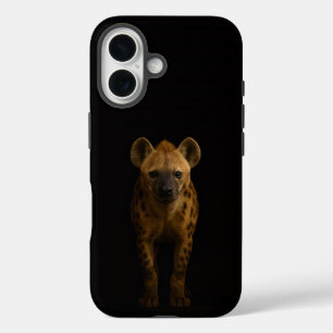 Schwarz 4 Luxe iPhone 16 Mate, wilde Tüpfelhyäne Hülle