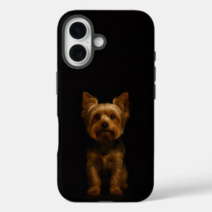 Schwarz 4 Luxe iPhone 16 Mate, Yorkshire Terrier Hülle