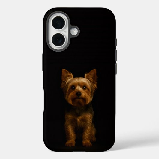 Schwarz 4 Luxe iPhone 16 Mate, Yorkshire Terrier Case-Mate iPhone Hülle (Rückseite)