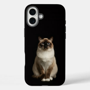 Schwarz 4 Luxe iPhone 16 Plus, Birma-Katze Plus Hülle