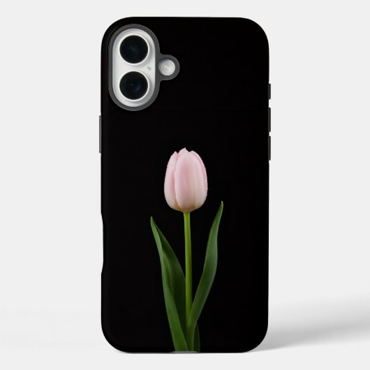 Schwarz 4 Luxe iPhone 16 Plus, Blush Pink Tulpe Case-Mate iPhone Hülle (Rückseite)