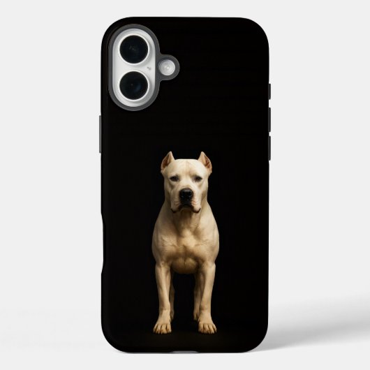 Schwarz 4 Luxe iPhone 16 Plus, Bold Dogo Argentino Case-Mate iPhone Hülle (Rückseite)