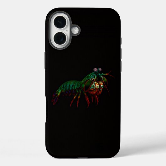 Schwarz 4 Luxe iPhone 16 Plus, Fangschreckenkrebs Case-Mate iPhone Hülle (Rückseite)