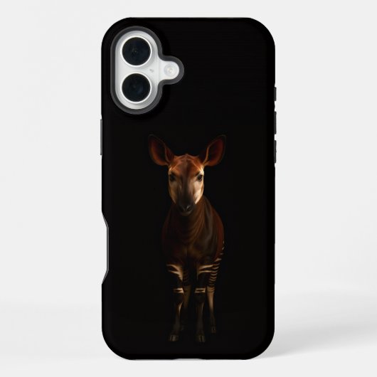Schwarz 4 Luxe iPhone 16 Plus, Forest Okapi Hülle (Rückseite)