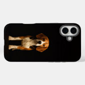 Schwarz 4 Luxe iPhone 16 Plus, freundlicher Beagle Case-Mate iPhone Hülle (Rückseite (Horizontal))