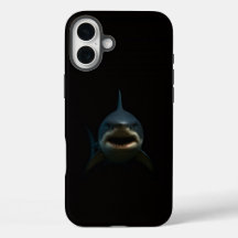 Schwarz 4 Luxe iPhone 16 Plus, Großer Weißer Hai