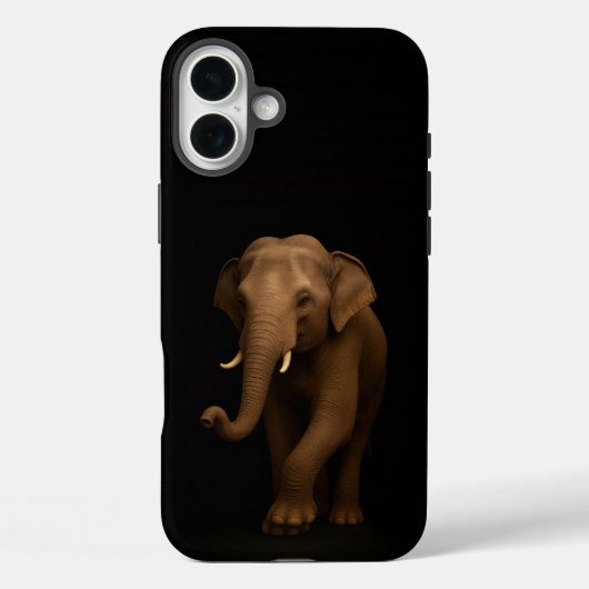 Schwarz 4 Luxe iPhone 16 Plus, Indischer Elefant Case-Mate iPhone Hülle (Rückseite)