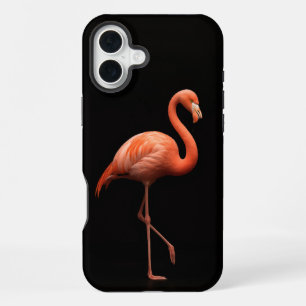 Schwarz 4 Luxe iPhone 16 Plus Mate, Rosa Flamingo Hülle