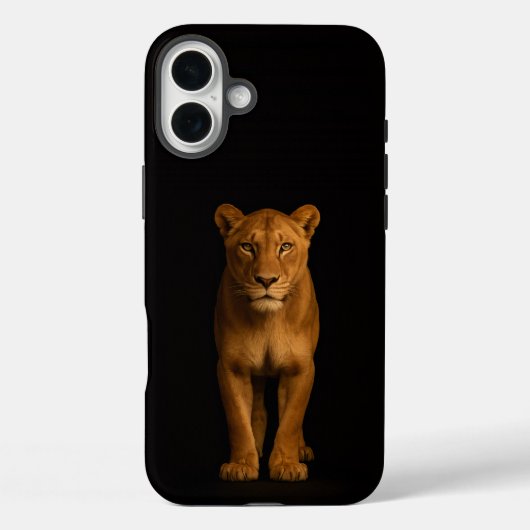Schwarz 4 Luxe iPhone 16 Plus, Noble Lioness Case-Mate iPhone Hülle (Rückseite)
