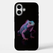 Schwarz 4 Luxe iPhone 16 Plus, Rosa Leguan