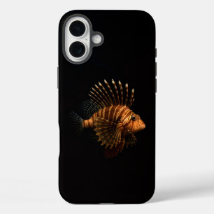 Schwarz 4 Luxe iPhone 16 Plus, Roter Löwenfisch Plus Hülle