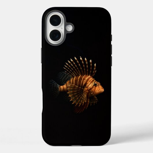 Schwarz 4 Luxe iPhone 16 Plus, Roter Löwenfisch Case-Mate iPhone Hülle (Rückseite)