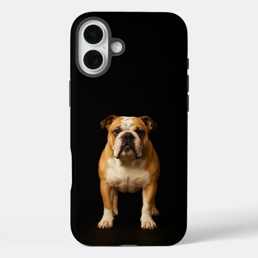 Schwarz 4 Luxe iPhone 16 Plus, Stamina Bulldog Case-Mate iPhone Hülle (Rückseite)