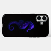 Schwarz 4 Luxe iPhone 16 Plus, Violetter Seepferdc Case-Mate iPhone Hülle (Rückseite (Horizontal))