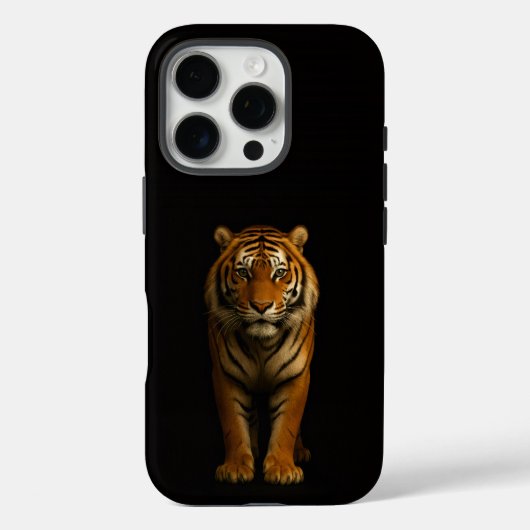 Schwarz 4 Luxe iPhone 16 Pro, Edler Tiger Case-Mate iPhone Hülle (Rückseite)
