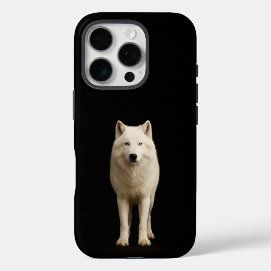 Schwarz 4 Luxe iPhone 16 Pro, Elfenbein-Arktischer Case-Mate iPhone Hülle (Rückseite)