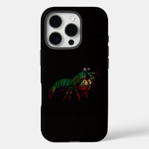 Schwarz 4 Luxe iPhone 16 Pro, Fangschreckenkrebs Pro Hülle