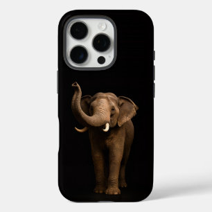 Schwarz 4 Luxe iPhone 16 Pro, Mächtiger Elefant Pro Hülle