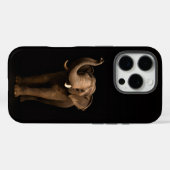 Schwarz 4 Luxe iPhone 16 Pro, Mächtiger Elefant Case-Mate iPhone Hülle (Rückseite (Horizontal))