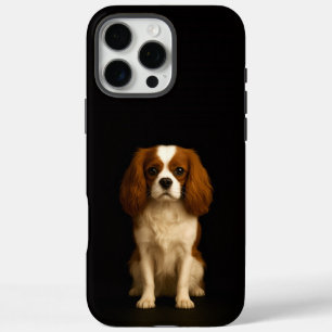 Schwarz 4 Luxe iPhone 16 Pro Max, Cavalier King Ch Max Hülle