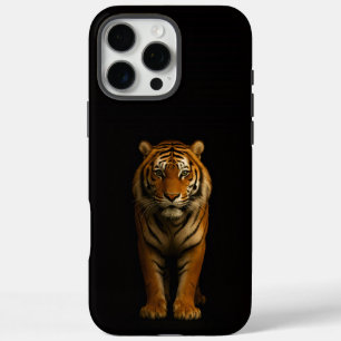 Schwarz 4 Luxe iPhone 16 Pro Max, Edler Tiger Max Hülle
