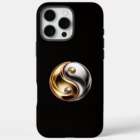 Schwarz 4 Luxe iPhone 16 Pro Max, Harmony Yin Yang Case-Mate iPhone Hülle (Rückseite)