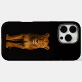 Schwarz 4 Luxe iPhone 16 Pro Max, Noble Lioness Case-Mate iPhone Hülle (Rückseite (Horizontal))