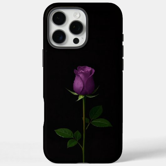 Schwarz 4 Luxe iPhone 16 Pro Max, Royal Violet Ros Case-Mate iPhone Hülle (Rückseite)