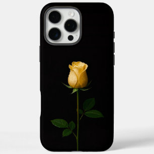 Schwarz 4 Luxe iPhone 16 Pro Max, Sonnengelbes Ros Max Hülle