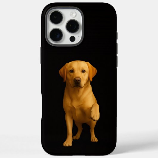 Schwarz 4 Luxe iPhone 16 Pro Max, Tender Labrador Case-Mate iPhone Hülle (Rückseite)