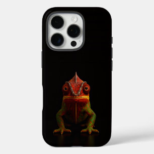 Schwarz 4 Luxe iPhone 16 Pro, Panther Chamäleon Pro Hülle
