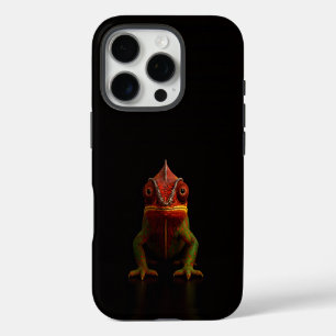 Schwarz 4 Luxe iPhone 16 Pro, Panther Chamäleon Pro Hülle