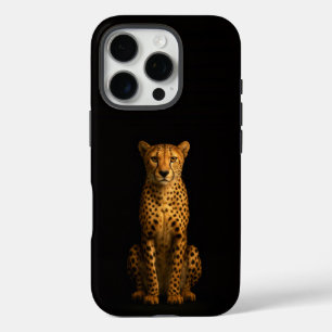 Schwarz 4 Luxe iPhone 16 Pro, Schlanker Gepard Pro Hülle