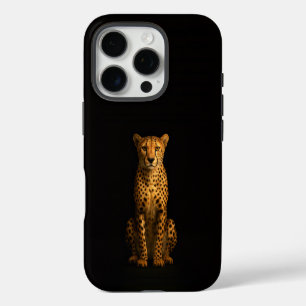 Schwarz 4 Luxe iPhone 16 Pro, Schlanker Gepard Pro Hülle