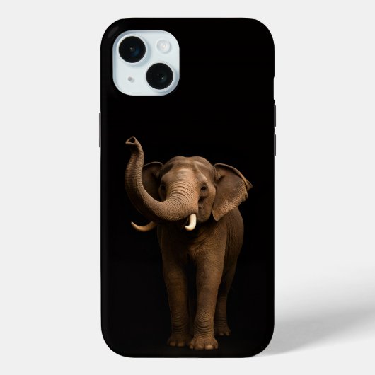 Schwarz 4 Luxe, Mächtiger Elefant iPhone 15 Plus Case-Mate iPhone Hülle (Rückseite)