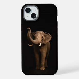 Schwarz 4 Luxe, Mächtiger Elefant iPhone 15 Plus Hülle