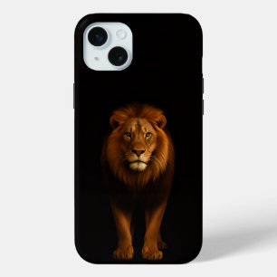 Schwarz 4 Luxe, Majestätischer Löwe iPhone 15 Plus Case-Mate iPhone Hülle