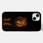 Schwarz 4 Luxe, Majestätischer Löwe iPhone 15 Plus Case-Mate iPhone Hülle (Rückseite (Horizontal))