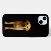 Schwarz 4 Luxe, minimalistischer Labrador iPhone 1 Case-Mate iPhone Hülle (Rückseite (Horizontal))