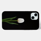 Schwarz 4 Luxe, Perlenweiß Tulpe iPhone 15 Plus Case-Mate iPhone Hülle (Rückseite (Horizontal))