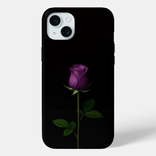Schwarz 4 Luxe, Royal Violet Rose iPhone 15 Plus Case-Mate iPhone Hülle (Rückseite)