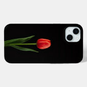 Schwarz 4 Luxe, Rubinrote Tulpe iPhone 15 Plus Case-Mate iPhone Hülle (Rückseite (Horizontal))