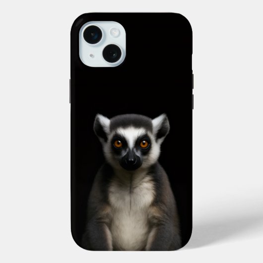 Schwarz 4 Luxe, Sanfter Lemur iPhone 15 Plus Case-Mate iPhone Hülle (Rückseite)