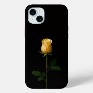 Schwarz 4 Luxe, sonnengelbes Rosen-iPhone 15 Plus Case-Mate iPhone Hülle