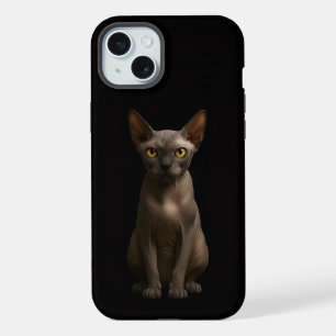 Schwarz 4 Luxe, Sphynx-Katze iPhone 15 Plus Hülle