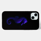 Schwarz 4 Luxe, Violettblaue Seepferdchen Case-Mate iPhone Hülle (Rückseite (Horizontal))