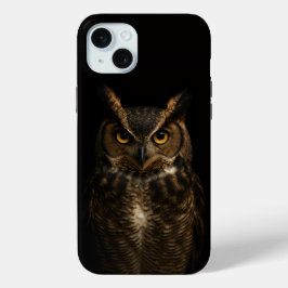 Schwarz 4 Luxus, Golden Amber Eye Owl Case-Mate iPhone Hülle